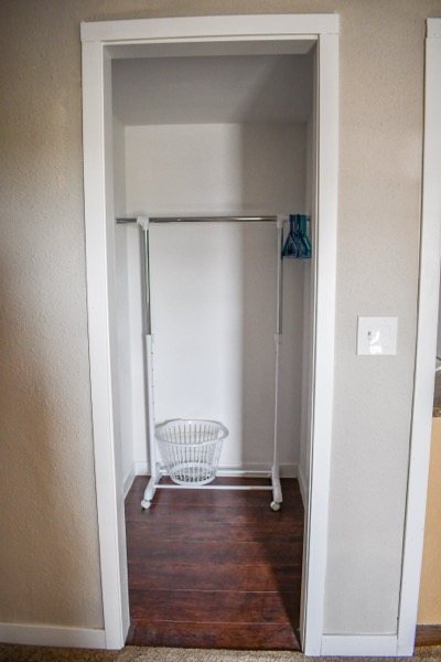 Closet and hanging storage