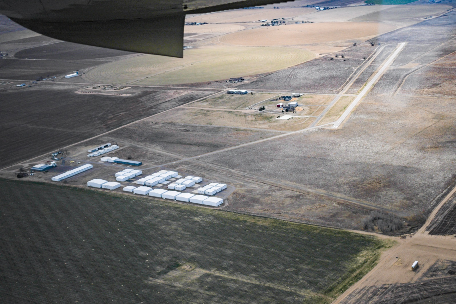 Aerial overview of Platte Valley Airpark