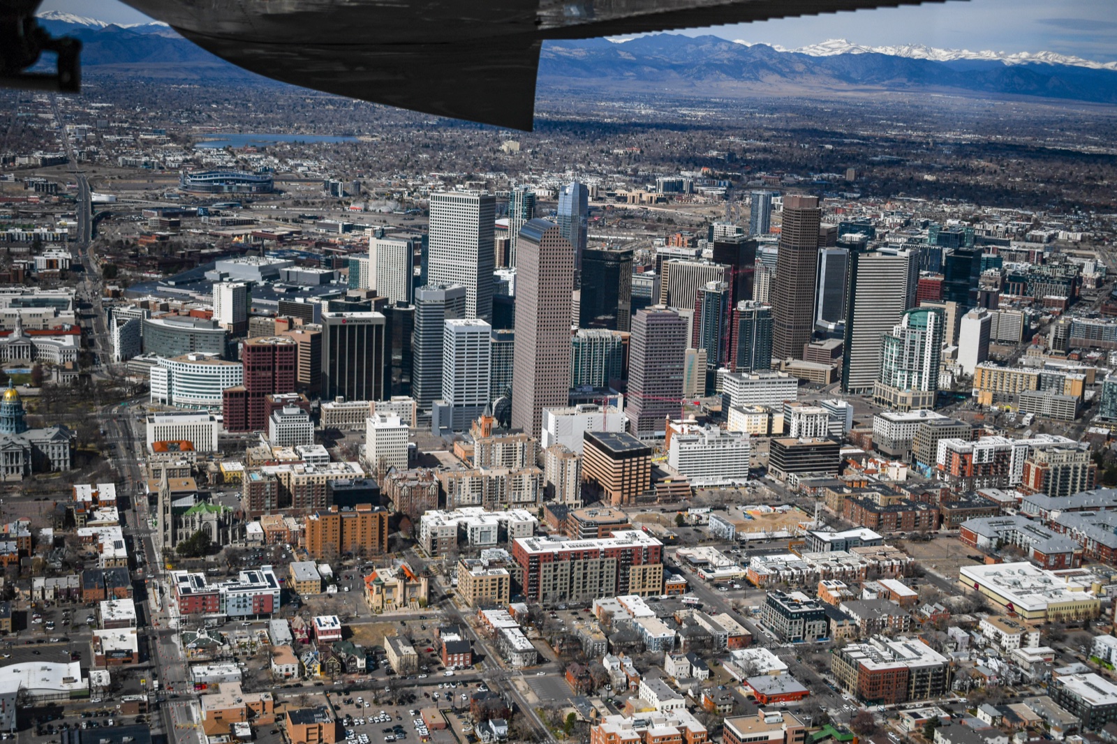 Platte Valley Airpark ramp with Colorado skies