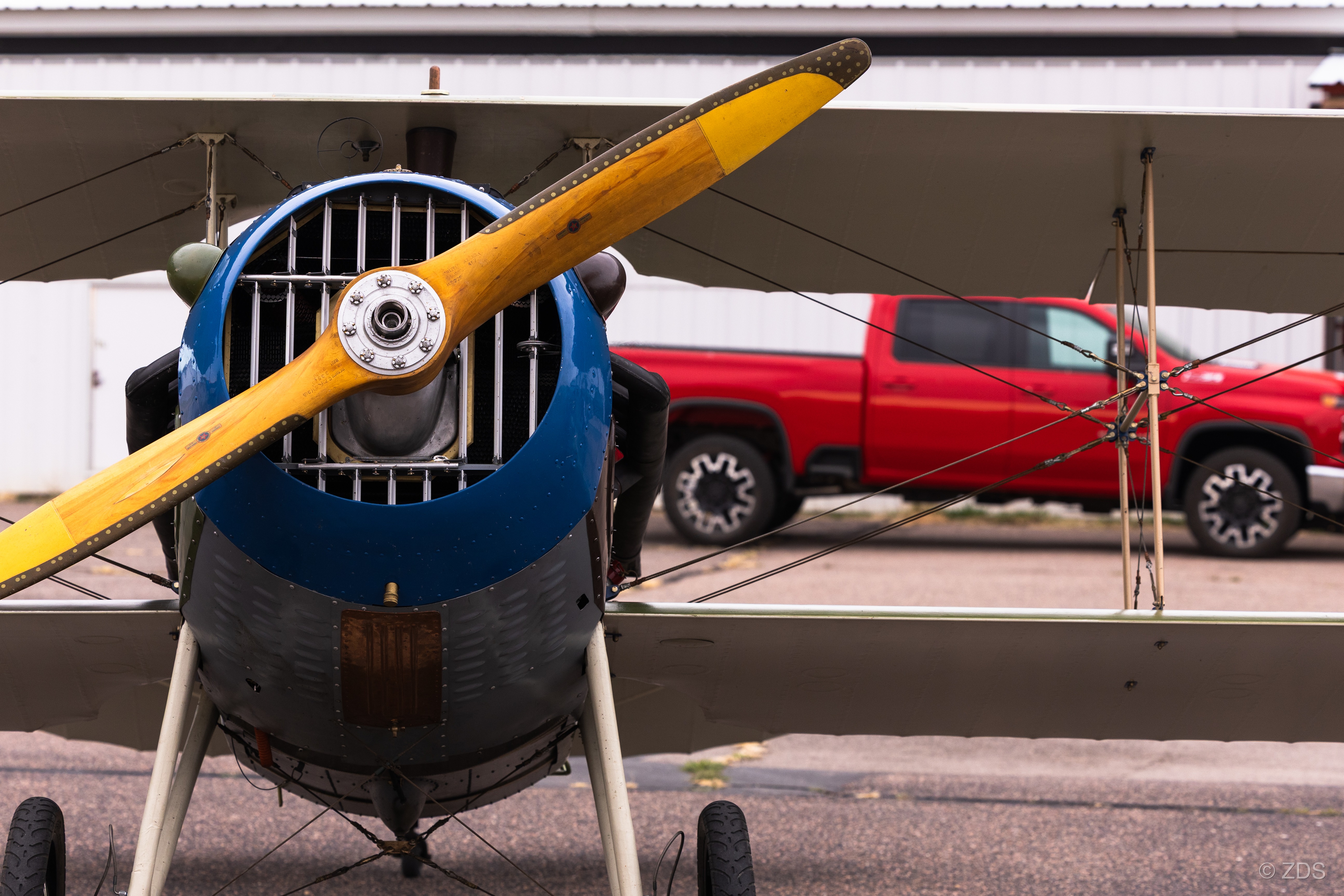 Community gathering on the ramp at 18V Pancake Breakfast